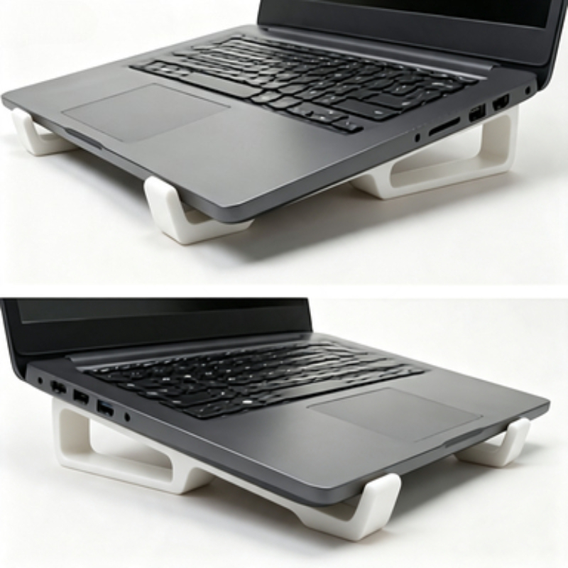 Cooling Stand Tablet - 人間工学に基づいた3Dプリント製ノートパソコンスタンド、携帯用通気性軽量冷却ノートパソコンライザー（ホームオフィス用）