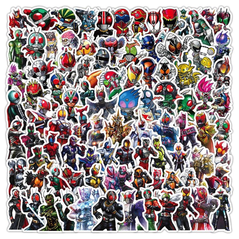 Tablet Cute Accessories - 103 個仮面ライダーインス美的かわいい漫画ステッカー防水 DIY アニメグッズデカールノートブックラップトップデスクトップ装飾用