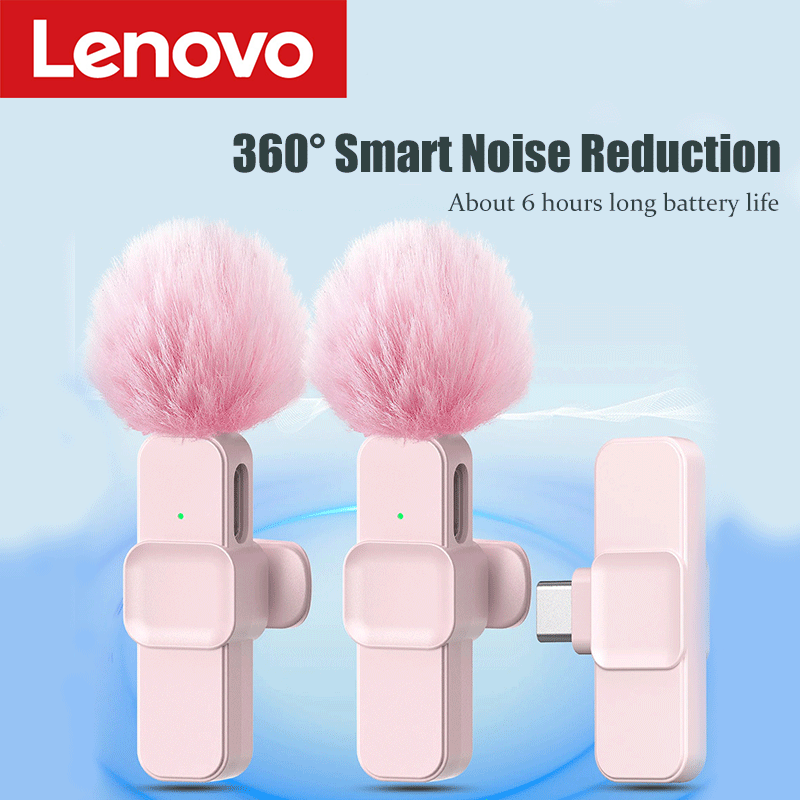 Android Tablet Gaming Accessories - Lenovo ピンク ワイヤレスラベリアマイク iPhone Android PC