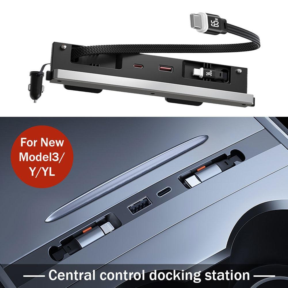 テスラ モデル3/Y/YL用 車載センターコンソール ドッキ - Usb Hub Type C のレビューと価格