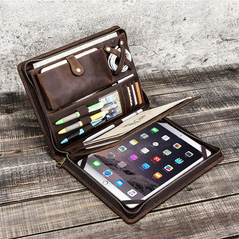 Apple iPad用レザータブレット収納バッグ、ジッパー付 - Tablet Tech Accessories のレビューと価格
