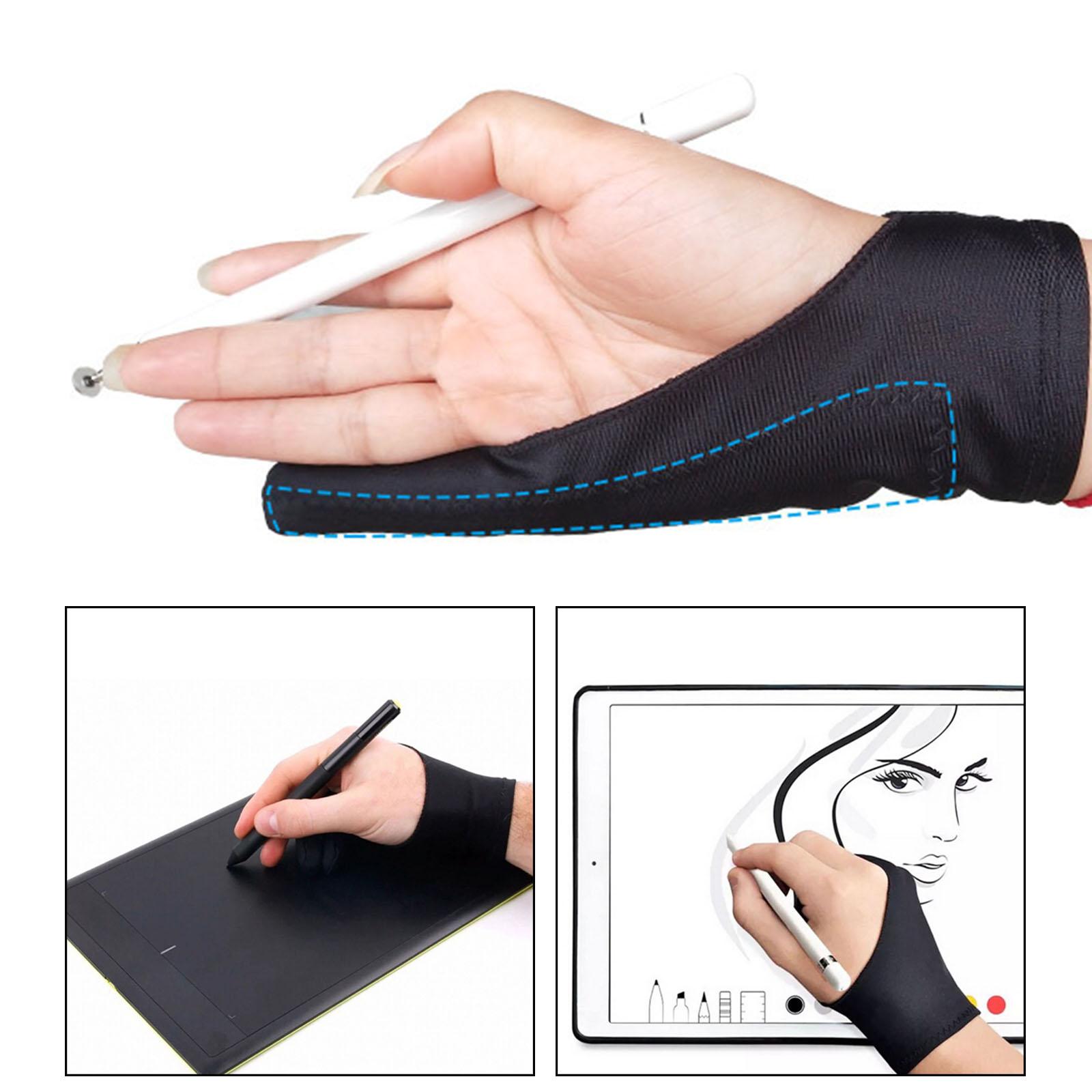 タブレットやスケッチ用の紙に描く際に、指が汚れにくいように設 - Drawing Glove Artist のレビューと価格
