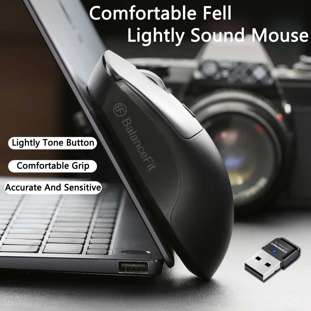 人間工学に基づいたワイヤレスマウス PC コンピュータラップ - Android Tablet Gaming Accessories のレビューと価格